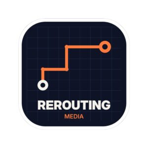 Rerouting Media Route Badge Sticker